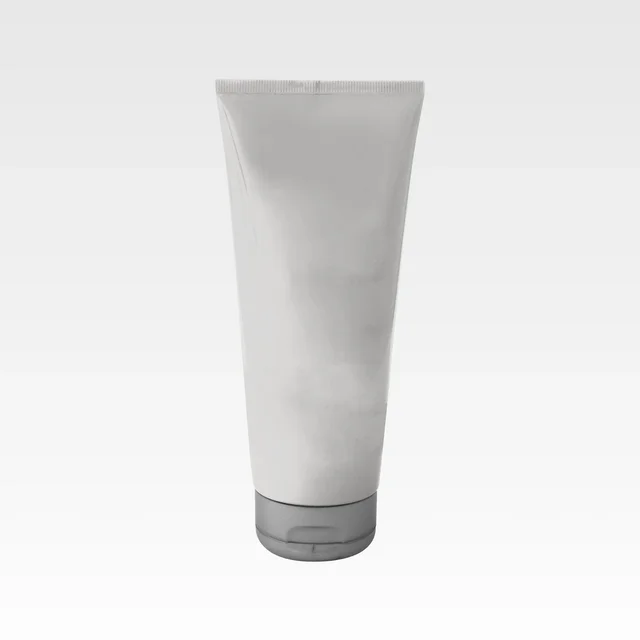 Blank conditioner tube in a 3D packshot render for Le Petit Marseillais, the white unlabeled stage before the label artwork is applied